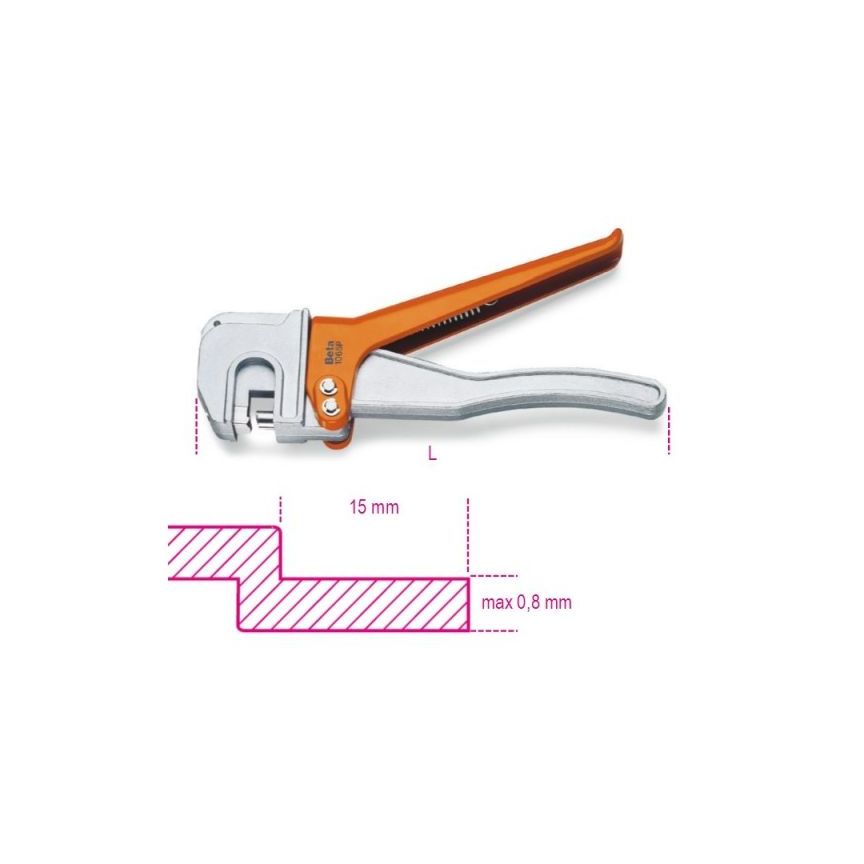 ALICATE DOBRAR CHAPA 0.8    1065P