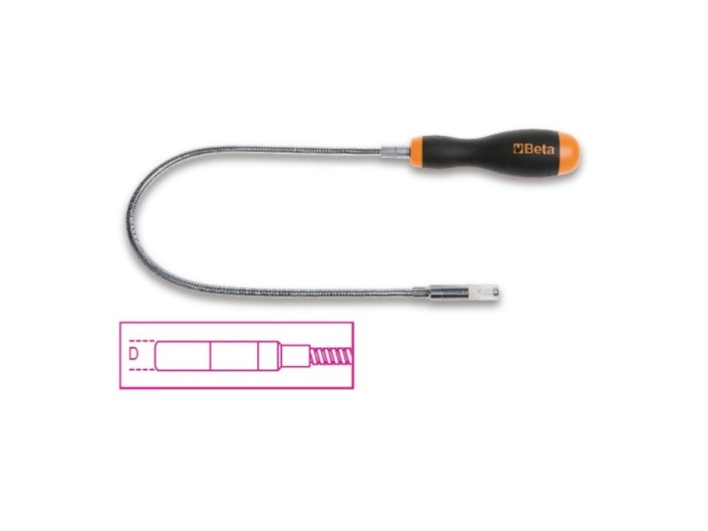 BICHA MAGNETICA c/LUZ LED 500mm 750grs    1712E/L1