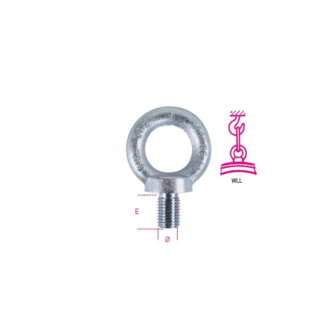 ARGOLA ELEVAÇÃO MACHO GALVANIZADA   M12     8040EZ