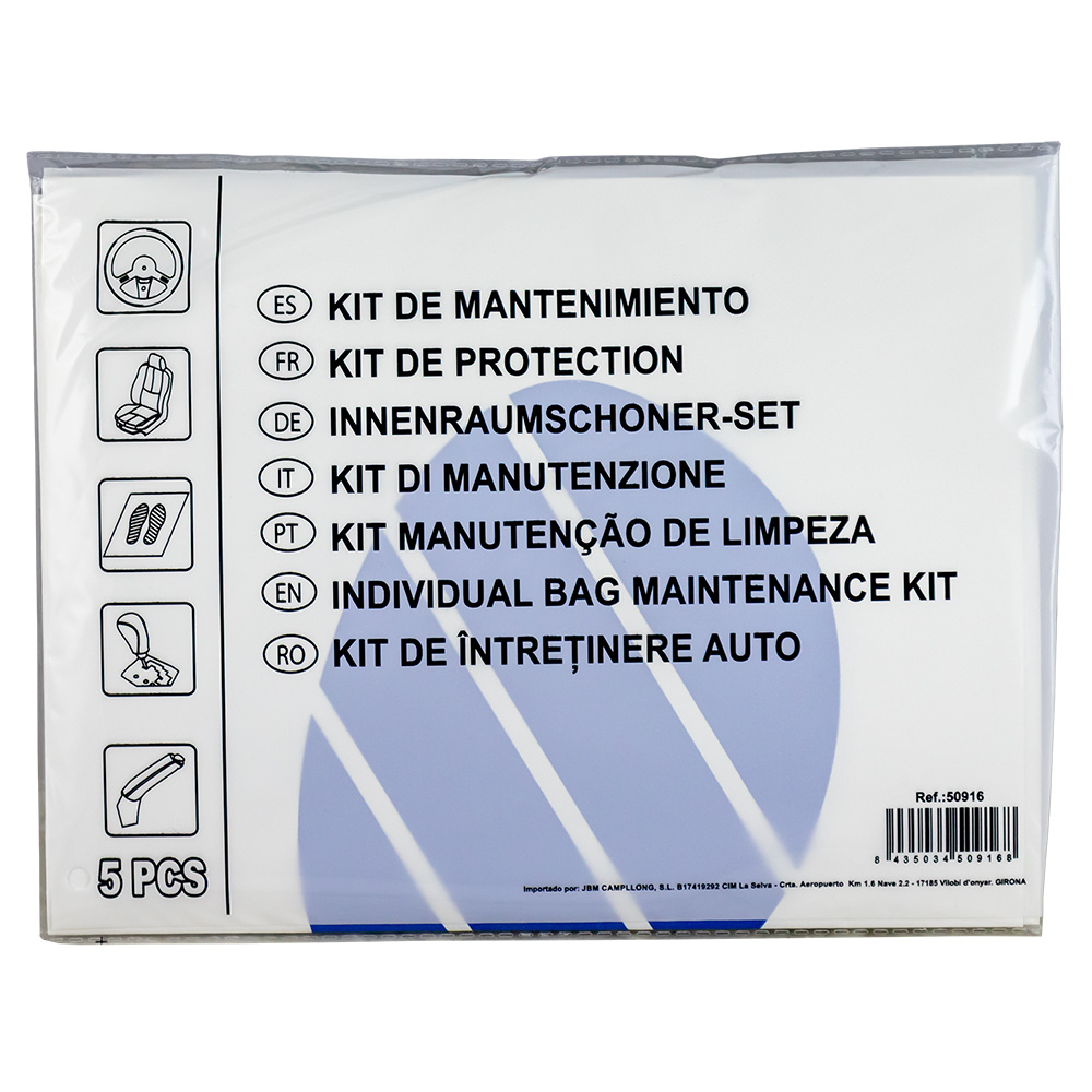 KIT 5 PEÇAS PROTECÇÃO AUTO                   50916