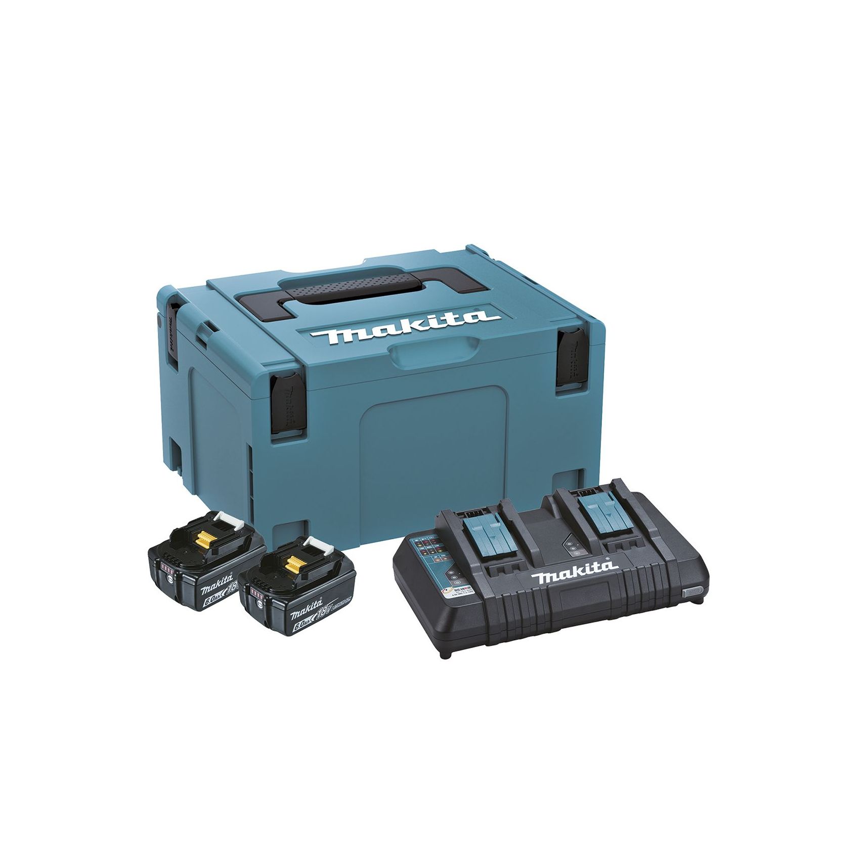 KIT 2 BATERIAS 6,0Ah + CARR DC18RD + MALA    198077-8