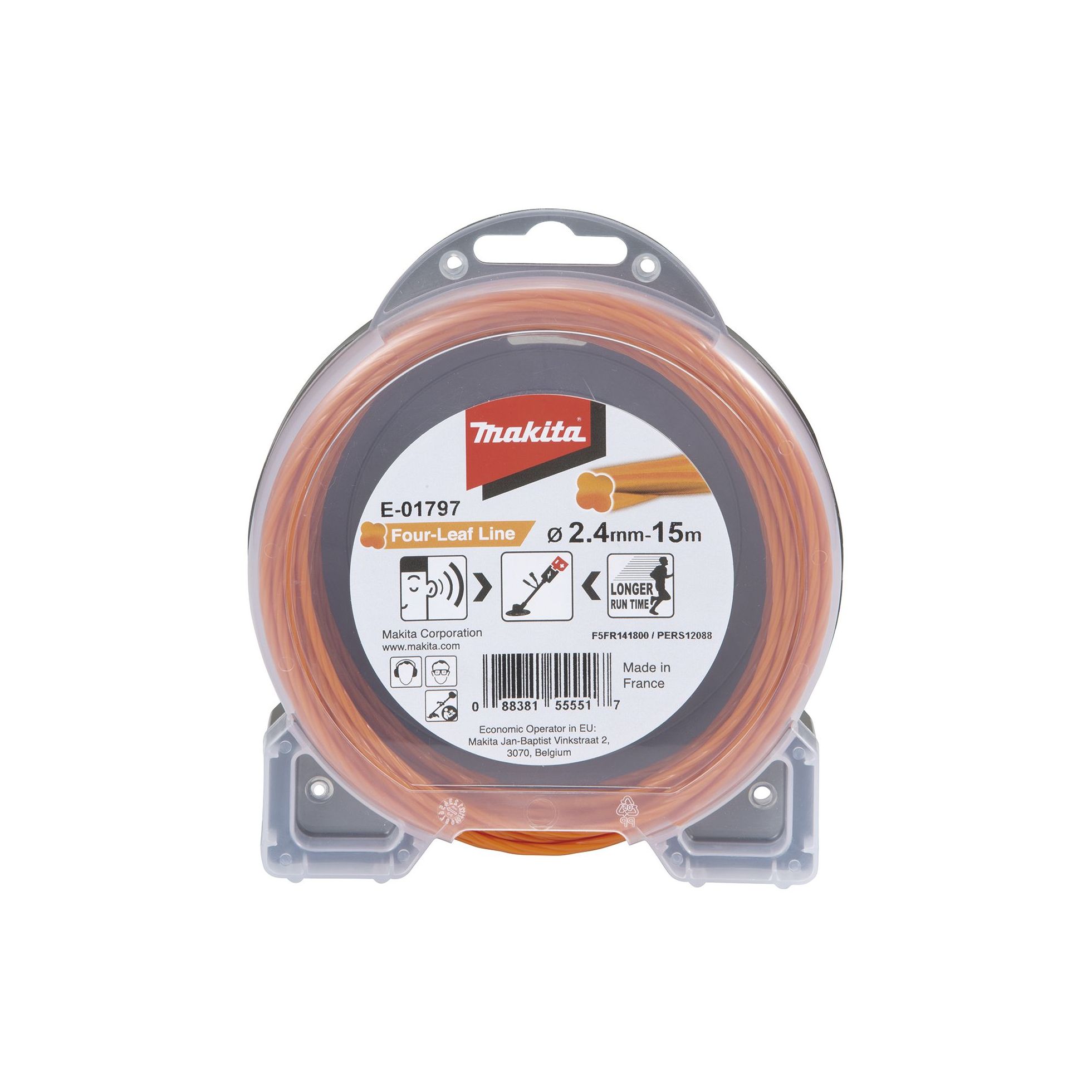 FIO NYLON HELICOIDAL 2.4mm 15m     E-01797